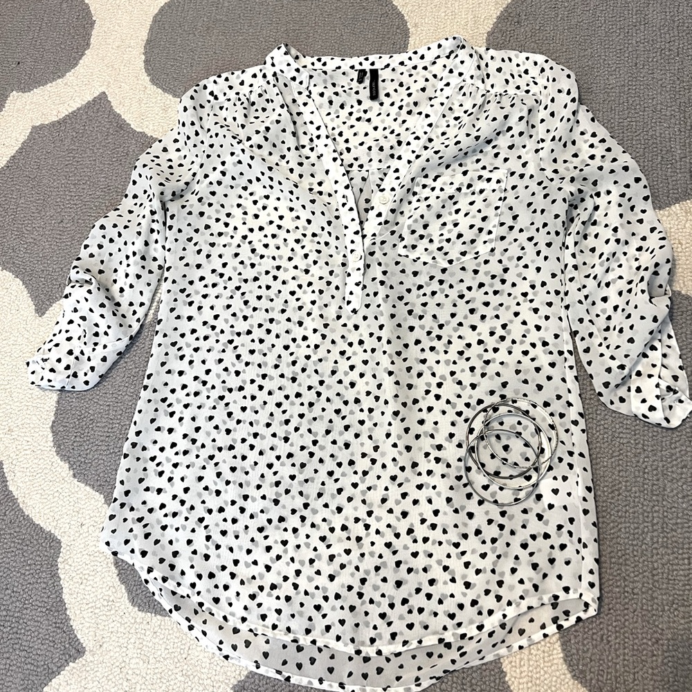 Maurices heart blouse